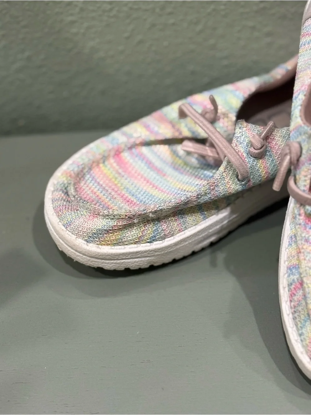 Hey Dude Kids Wendy Pastel Knit Slip-On‎ Shoes - Pink Multi